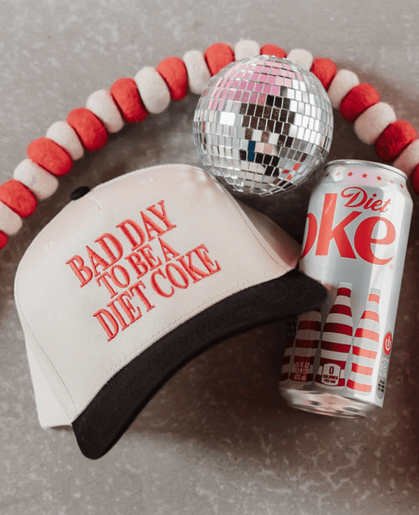 Diet Coke Embroidered Trucker Hat - Funny Trendy Snapback