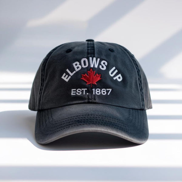 Embroidered Elbows Up EST 1867 Baseball Cap
