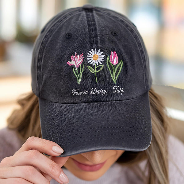 Floral FDT Foxtrot Delta Tango Embroidered Hat