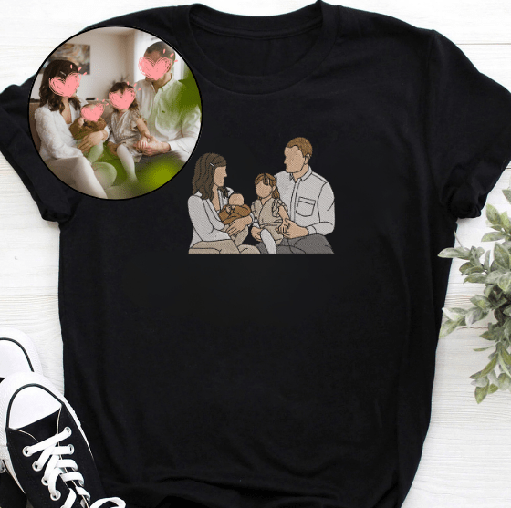 Custom Embroidered T-Shirt