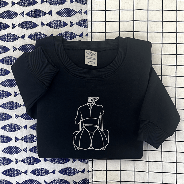 Custom Embroidered Sweatshirt Portrait Spicy Picture